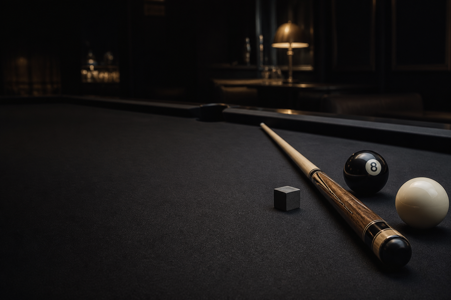 Billiard cue and balls